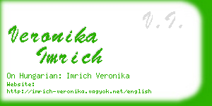 veronika imrich business card